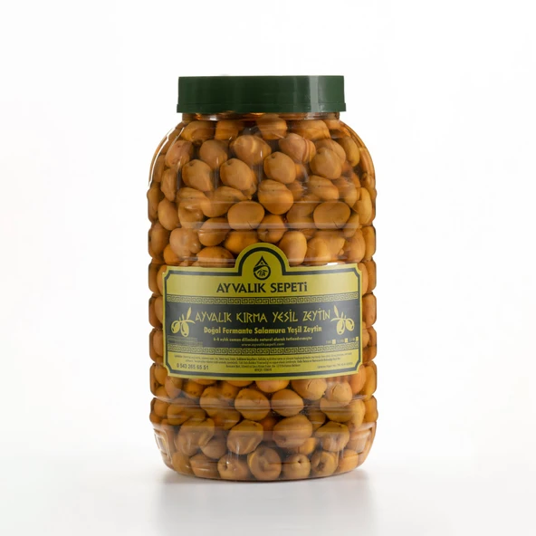 Ayvalık Kırma Yeşil Zeytin 2,5 Kg ürün görseli 1
