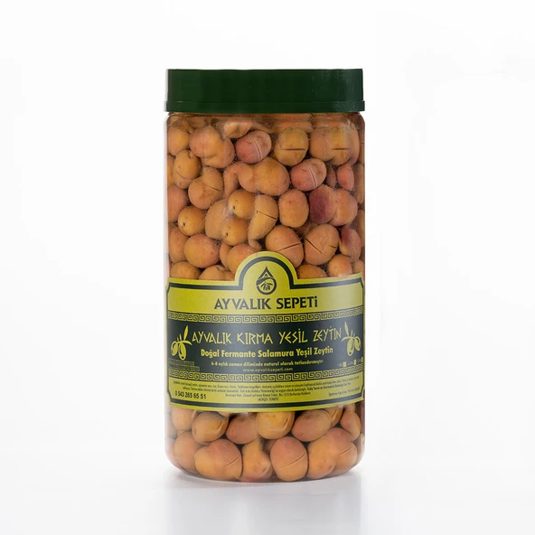 Ayvalık Kırma Yeşil Zeytin 1 Kg ürün görseli 1