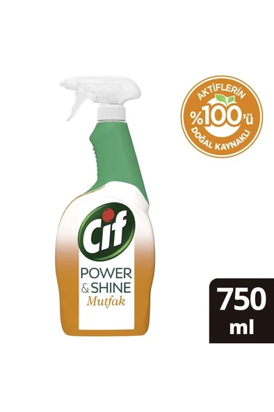 Cif Power & Shine Mutfak Sprey Temizleyici 750 ml ürün görseli 1