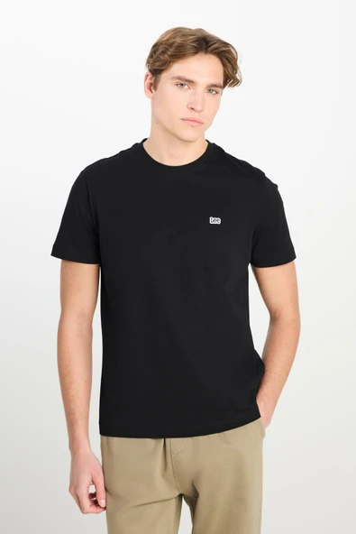 Regular Fit Normal Kesim Bisiklet Yaka Pamuklu T-Shirt ürün görseli 1