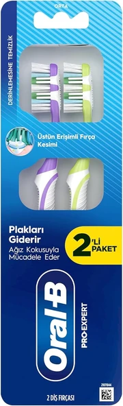 Oral-B Pro-Expert Derinlemesine Temizlik Diş Fırçası Orta 1+1 ürün görseli 1