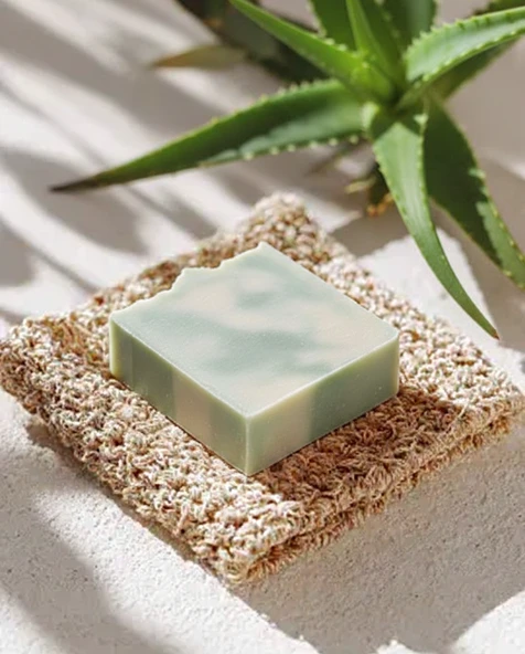 El Yapımı Doğal Argan & Aloe Vera Sabunu ürün görseli 1