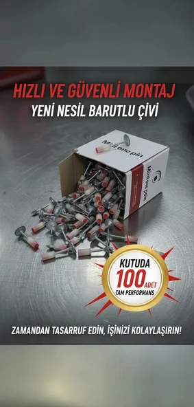 Mekanik Sabitleme Aleti Çivisi 100 Adet ürün görseli 1