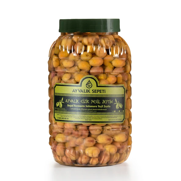 Ayvalık Çizik Yeşil Zeytin 2,5 Kg ürün görseli 1