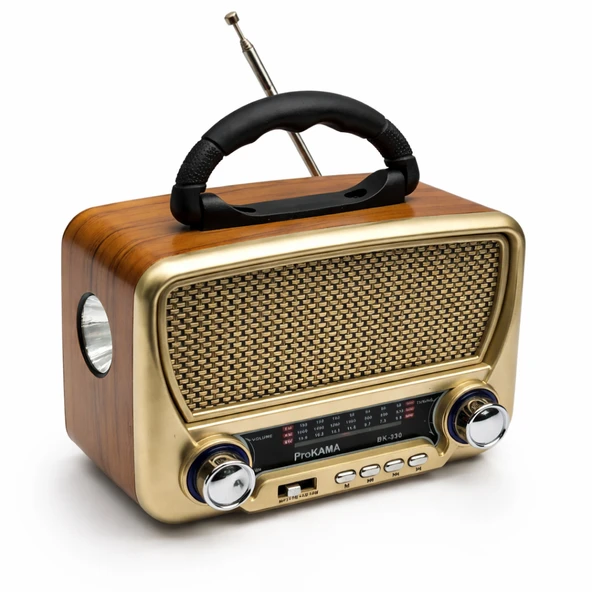 BK-330 Güneş Panelli Nostaljik Retro Radyo – Bluetooth, USB, SD Kart ve El Feneri Özellikli ürün görseli 1