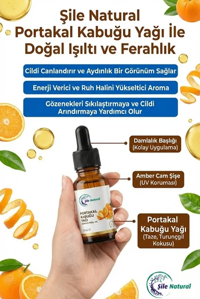 Portakal Kabuğu Yağı 10 ml  %100 Saf ve Doğal Uçucu Yağ ürün görseli 1