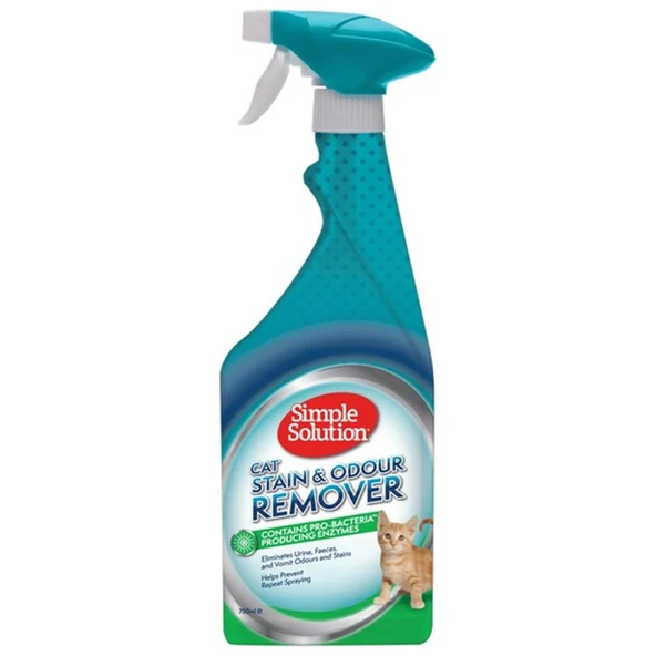 Simple Solution Kediler İçin Leke ve Koku Giderici Sprey 750ml ürün görseli 1