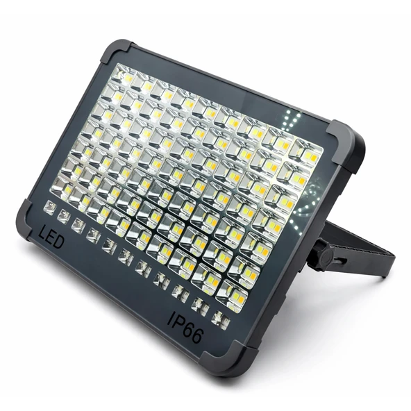 Solar LED Projektör - 5 Farklı Aydınlatma Modu, IP66 Su Geçirmez, Type-C Şarjlı Kamp ve Bahçe Lambası ürün görseli 1
