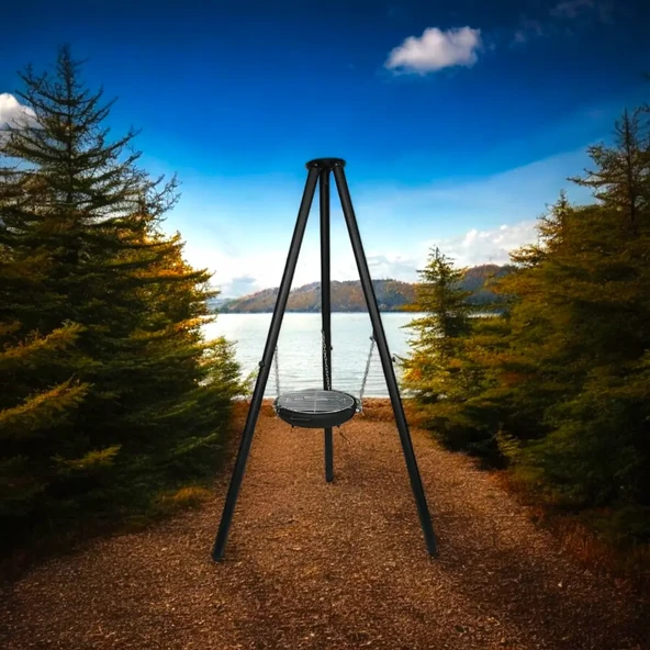 3 Ayaklı Metal Izgara Seti 45 cm ürün görseli 1