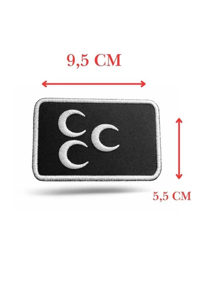 Single Sword Nakış Patch - Üç Hilal Peç - Resim 7