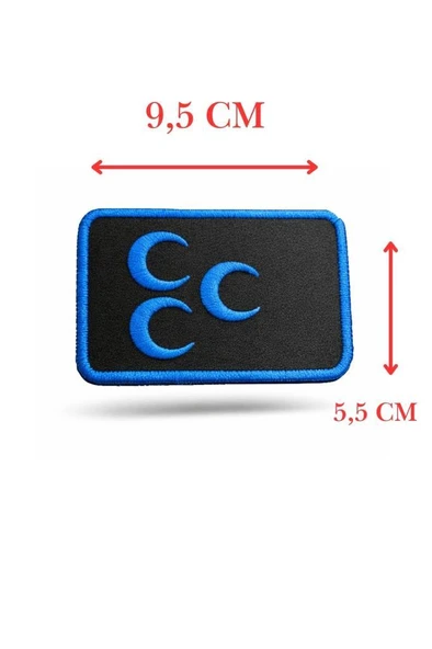 Single Sword Nakış Patch - Üç Hilal Peç - Resim 5