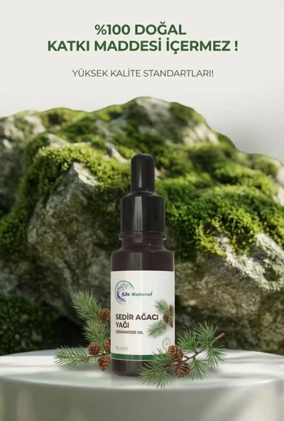 Sedir Ağacı Yağı  %100 Saf ve Doğal Saç ve Cilt Bakım Yağı 10 ml Aromaterapi Uçucu Yağ ürün görseli 1