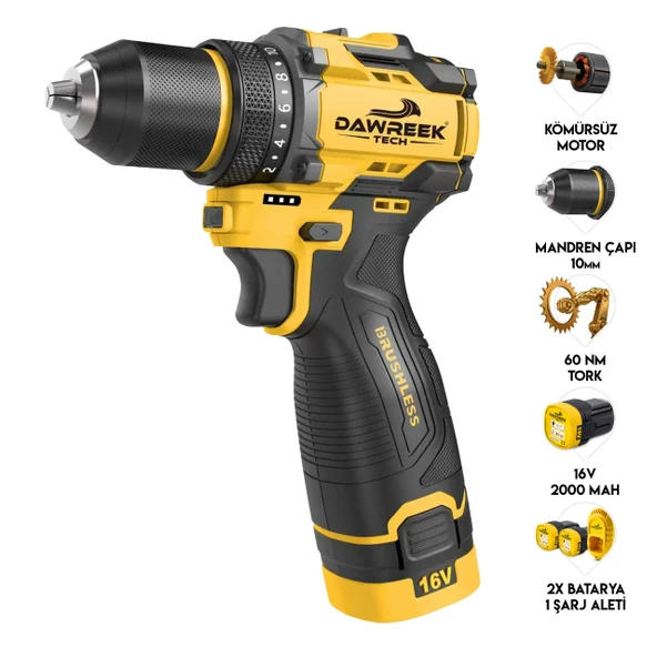 DAWREEK TECH Akülü Vidalama DT01D ürün görseli 1