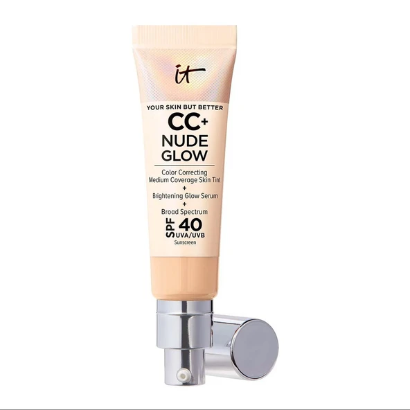 It Cosmetics CC+ Nude Glow Lightweight Foundation + Glow Serum SPF 40 - Light ürün görseli 1