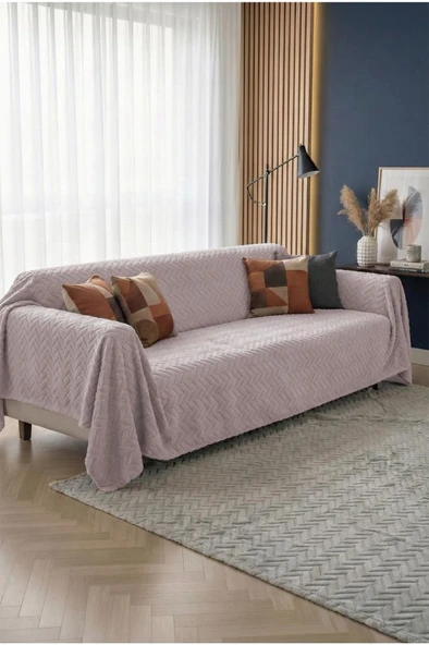 Wellsoft Süngerli Koltuk Örtüsü 170x210 Cm Pudra ürün görseli 1