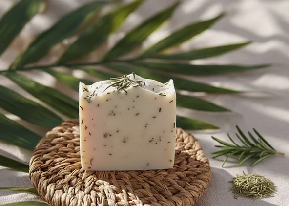El Yapımı Doğal Biberiye Sabunu - Resim 2