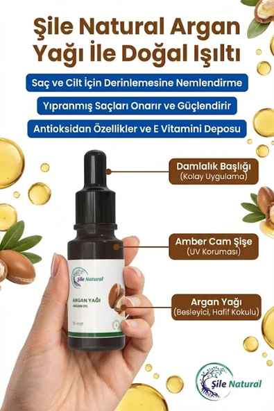 Argan Yağı 10 ml  %100 Doğal Argan Yağı - Resim 2