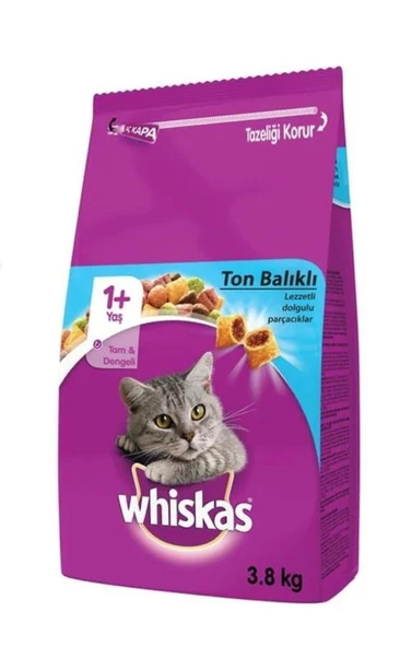Whiskas Ton Balıklı Kedi Maması 3.8 kg ürün görseli 1