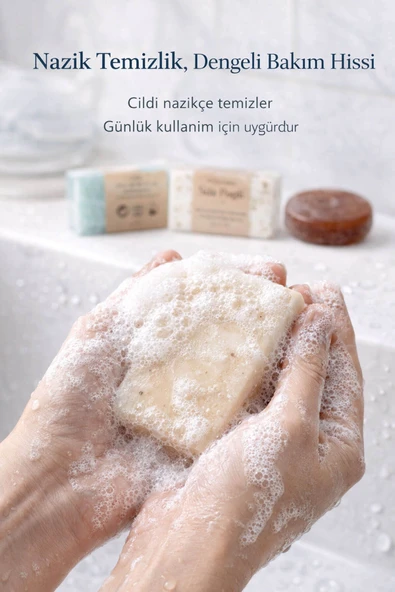 Botanik Özlü 3 lü Doğal Sabun Seti Özel Bitkisel Seri - Resim 5