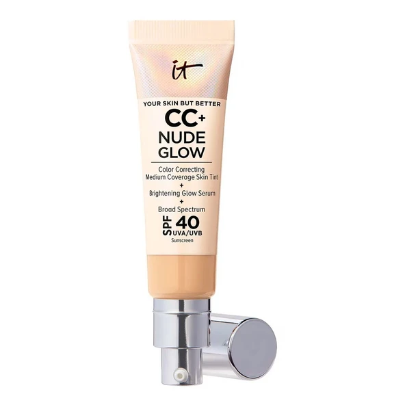It Cosmetics CC+ Nude Glow Lightweight Foundation + Glow Serum SPF 40 - Medium ürün görseli 1
