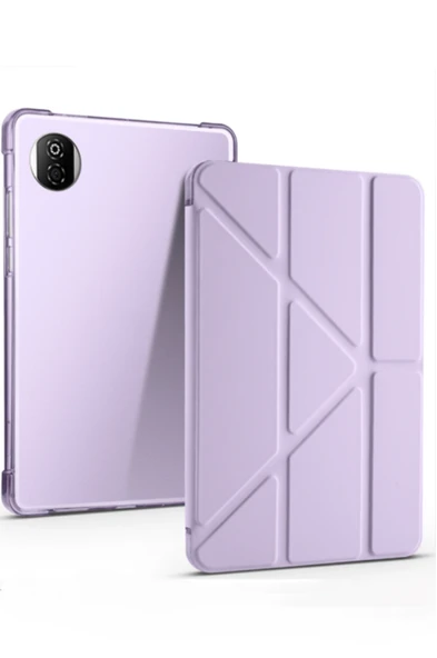 Fuchsia Honor Pad X7 8.7 inç ile Uyumlu Kalem Bölmeli Uyku Modlu Standlı Trifolding Tablet Kılıfı ürün görseli 1