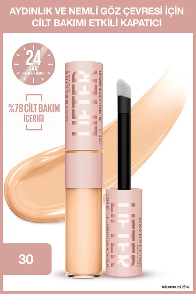 Maybelline New York Lifter Kafein ve Peptitler İçeren Nemlendiren ve Aydınlatan Kapatıcı - 30 ürün görseli 1