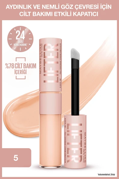 Maybelline New York Lifter Kafein ve Peptitler İçeren Nemlendiren ve Aydınlatan Kapatıcı - 05 ürün görseli 1
