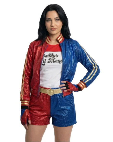 Harley Quinn Kostümü Yetişkin ürün görseli 1