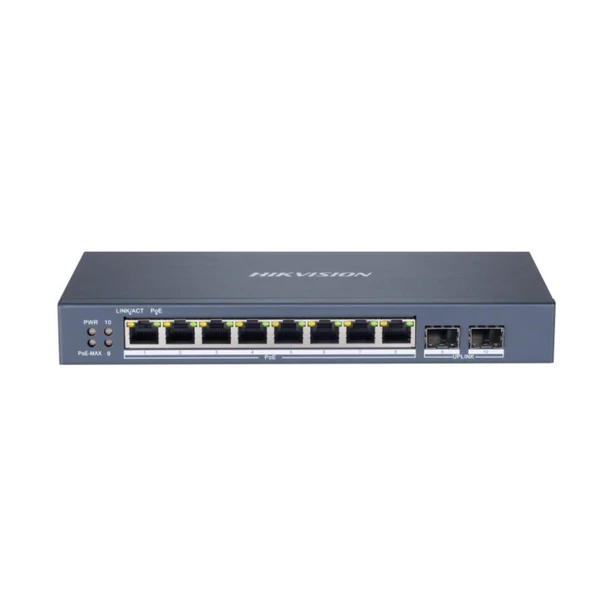 HIKVISION Hikvision DS-3E1510P-SI 8Port Gigabit + 2×Sfp Poe Yönetilebilir 110W Switch ürün görseli 1