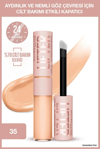 Maybelline New York Lifter Kafein ve Peptitler İçeren Nemlendiren ve Aydınlatan Kapatıcı - 35 ürün görseli 1