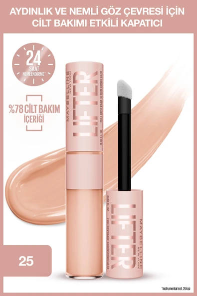 Maybelline New York Lifter Kafein ve Peptitler İçeren Nemlendiren ve Aydınlatan Kapatıcı - 25 ürün görseli 1