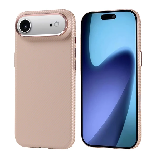 iPhone 17 Air Kılıf Magsafe Şarj Özellikli Karbon Fiber Görünümlü Ultra İnce Premium Next Kapak ürün görseli 1