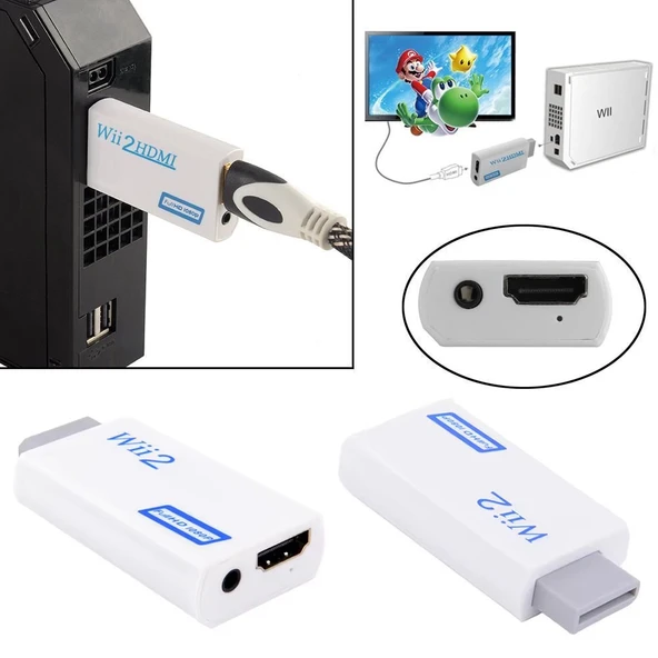PTTAVM: Nintendo Wii Hdmı Hd Tv Kablo Çevirici Dönüştürücü Adaptör