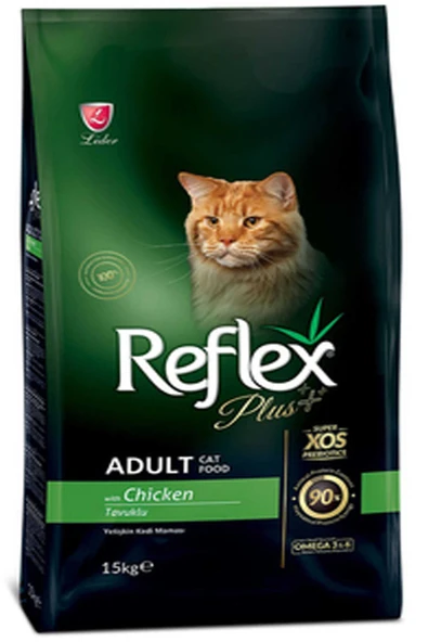 reflex plus adult chicken 15 kg tavuklu yetişkin kedi maması ürün görseli 1