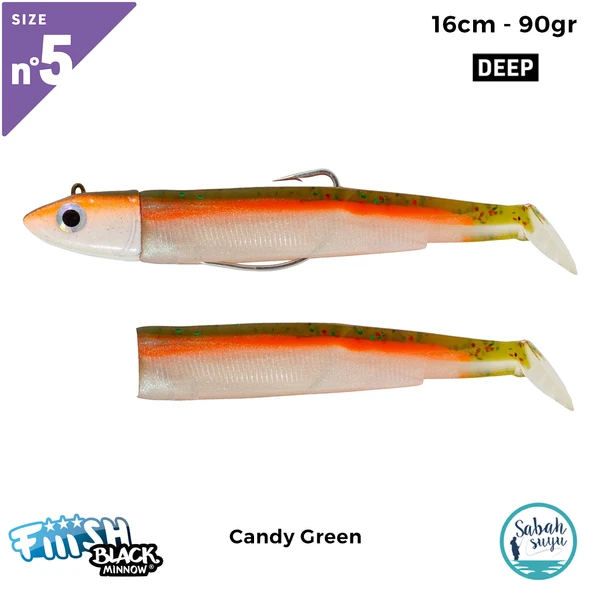 Fiiish Black Minnow BM160/5 BM793 Combo Deep 16cm 90gr Candy Green ürün görseli 1