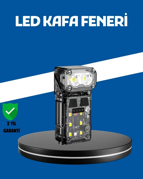 Şarjlı LED Kafa Lambası Manyetik Klipsli El Sensörlü Çok Fonksiyonlu P109673S2048 ürün görseli 1