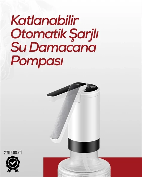 Akıllı Şarjlı Damacana Pompası Tek Tuşla Su Dolum P110631S3680 ürün görseli 1
