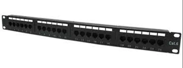 24 Port Cat6 Utp Patch Panel Dolu ürün görseli 1