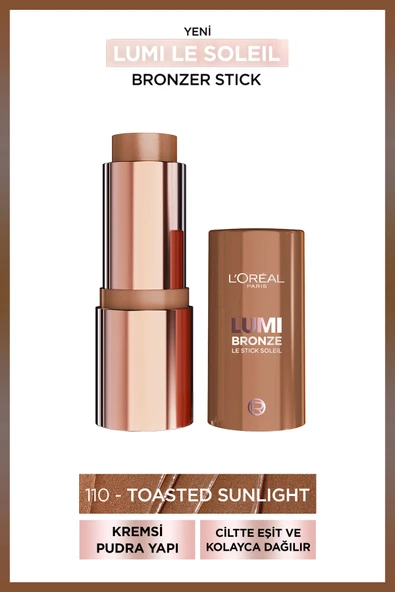 L'Oréal Paris Lumi Bronzlaştırıcı Stick - 110 Toasted Sunlight ürün görseli 1