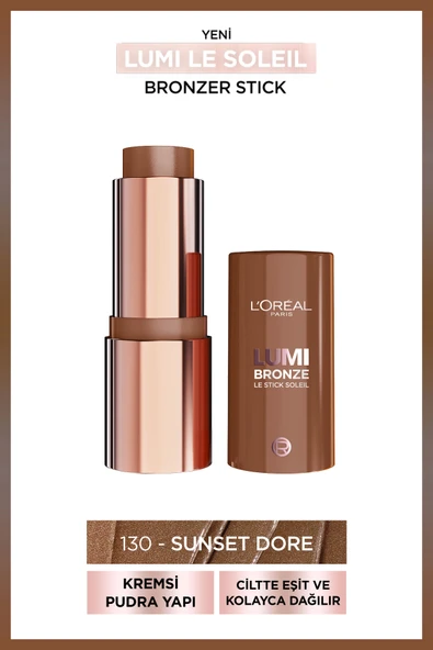 L'Oréal Paris Lumi Bronzlaştırıcı Stick - 130 Sunset Dore ürün görseli 1