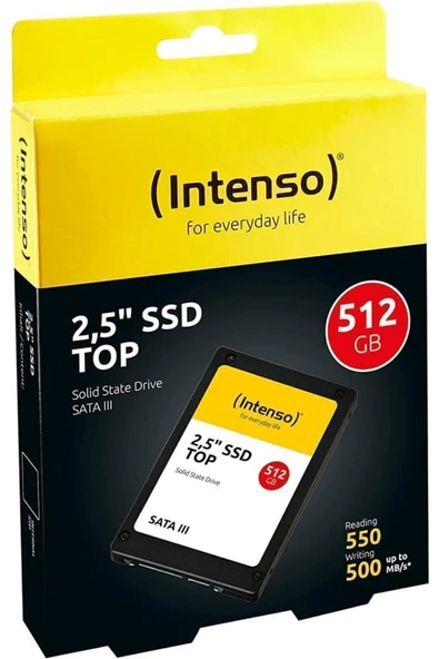 512Gb 3812450 Top 520Mb--500Mb-S 2.5" Sata 3 Ssd Harddisk ürün görseli 1