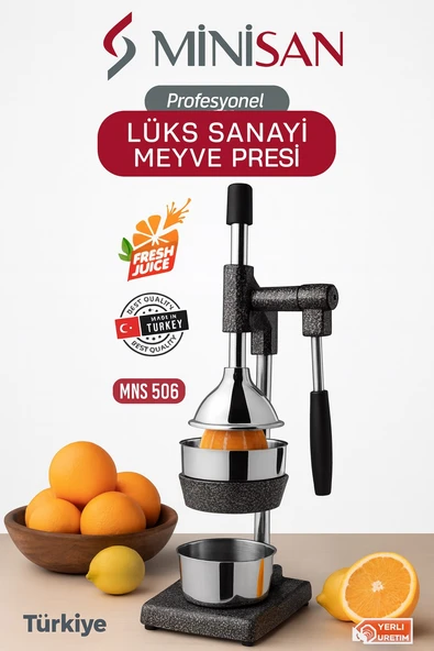 Minisan Mns-506 Profesyonel Sanayi Tipi Kollu Meyve Presi ürün görseli 1