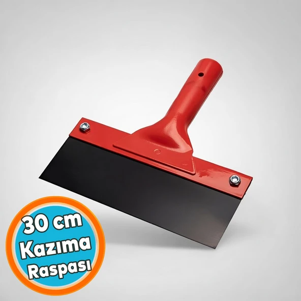 Metal Saplı Çelik 30 cm Kazıma Sıyırma Raspası Spatula İnşaat Duvar Harç Parke Zemin Temizlleme ürün görseli 1