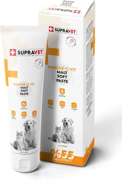 Supravet Immune C Kedi Ve Köpek Bağışıklık Güçlendirici Malt Macunu 100 Gr ürün görseli 1