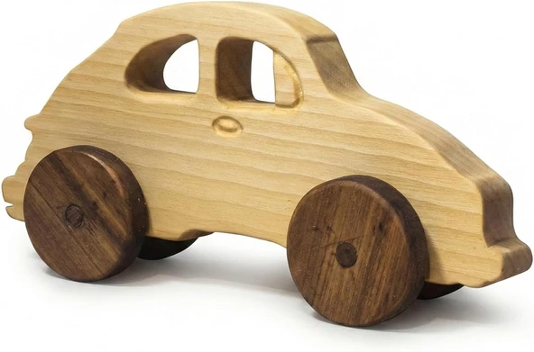 Simdale Wood İsimli Ahşap VOSVOS Araba - Doğal Oyuncak & Koleksiyonluk ürün görseli 1