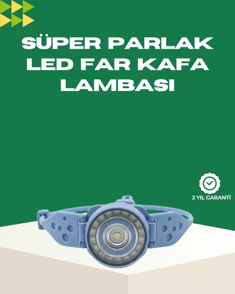 LED Kafa Lambası Kamp Yürüyüş ve Gece Kullanımı İçin P112410S4150 ürün görseli 1