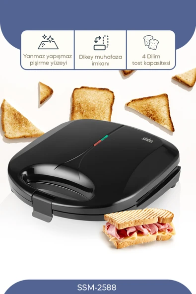 SSM2588 Sinbo Tost Makinası ürün görseli 1