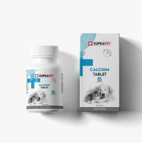 Supravet Calcium Kedi Ve Köpekler İçin Kalsiyum Tablet 75 Adet ürün görseli 1