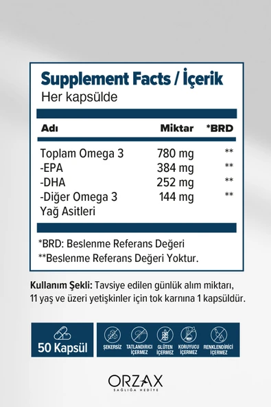 Plus Omega 3 Balık Yağı 1200 MG 50 Kapsül - Resim 2