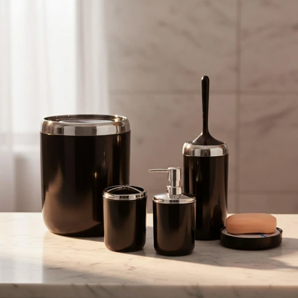 LIMA XL BANYO SETI SEFFAF SIYAH - Resim 2